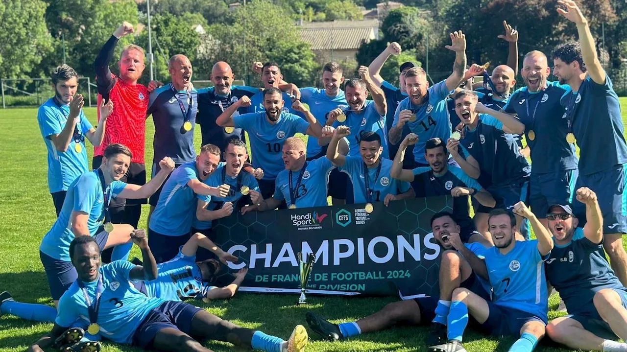 Sans terrain à Marseille en début de saison, l’Azura club silencieux, club handisport, finit champion