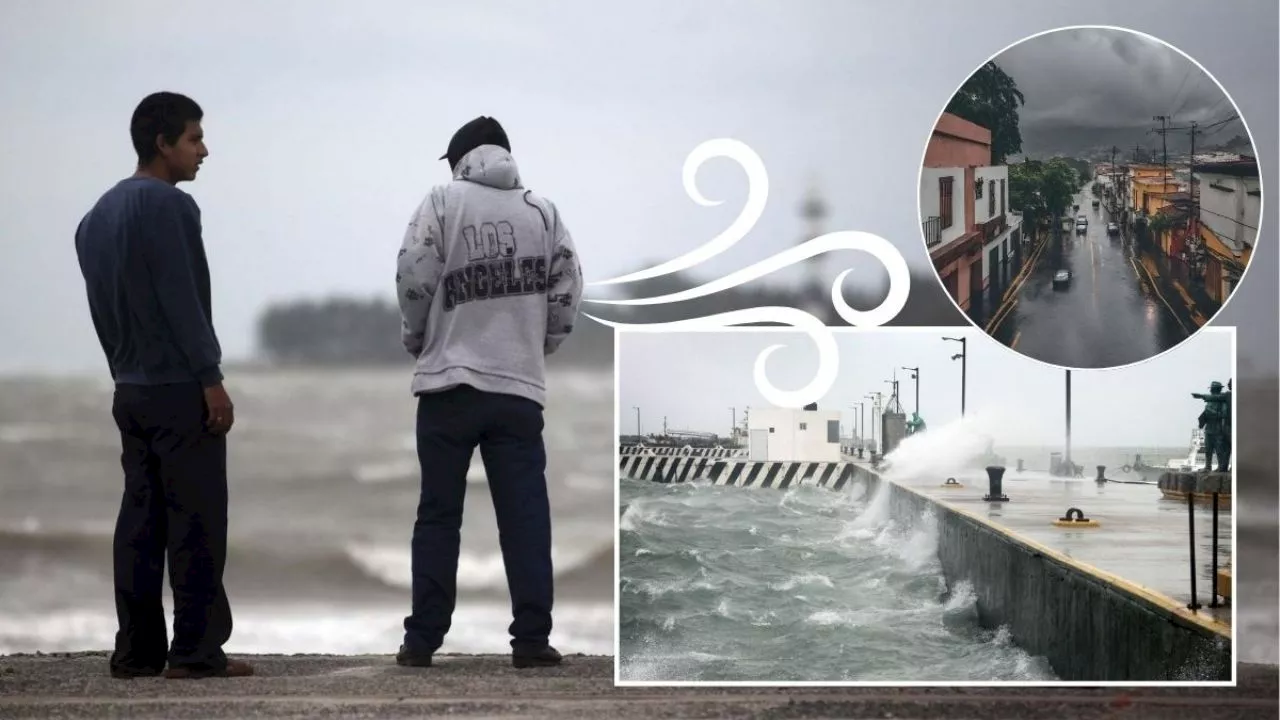 Norte de 80 km/h en Veracruz por nuevo frente frío; esto durará viento y lluvias