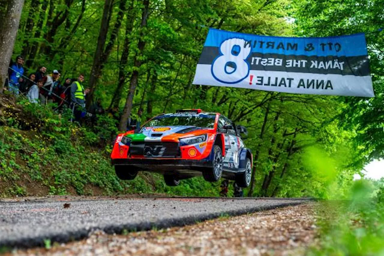 Thierry Neuville et Elfyn Evans à égalité au terme de la première journée du Rallye de Croatie