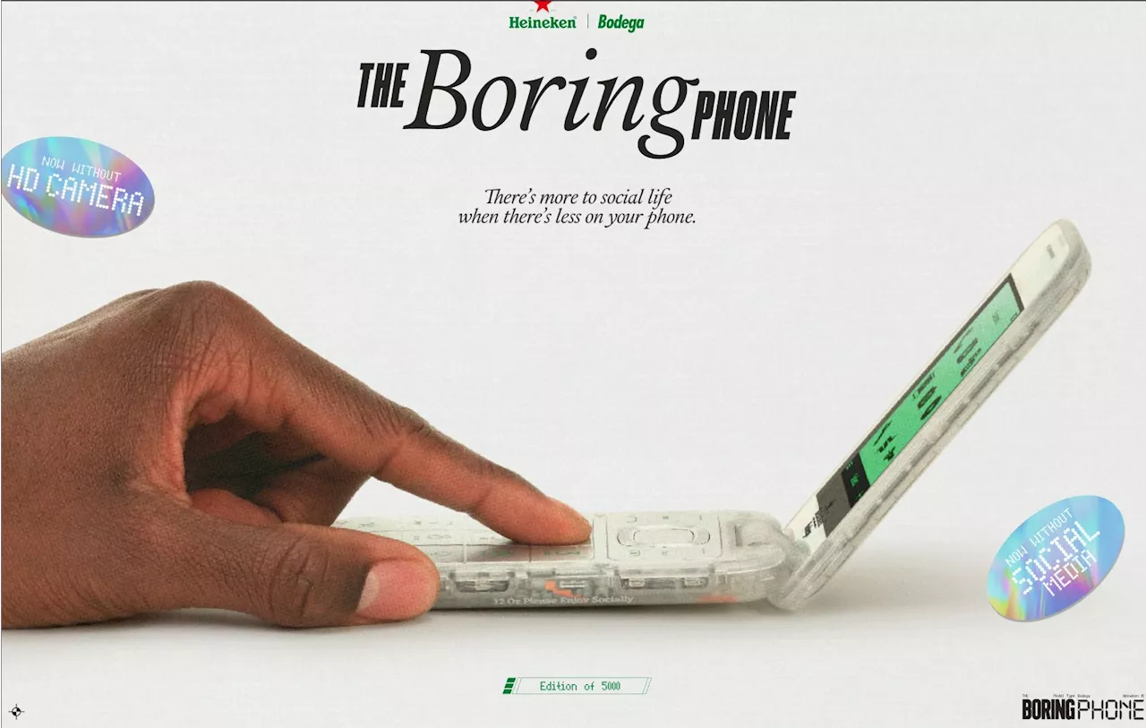 Boring Phone Is A Flip Phone Made By HMD And Heineken