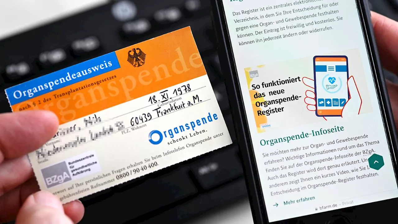 Bilanz nach einem Monat: Knapp 100.000 Menschen tragen sich in Organspende-Register ein