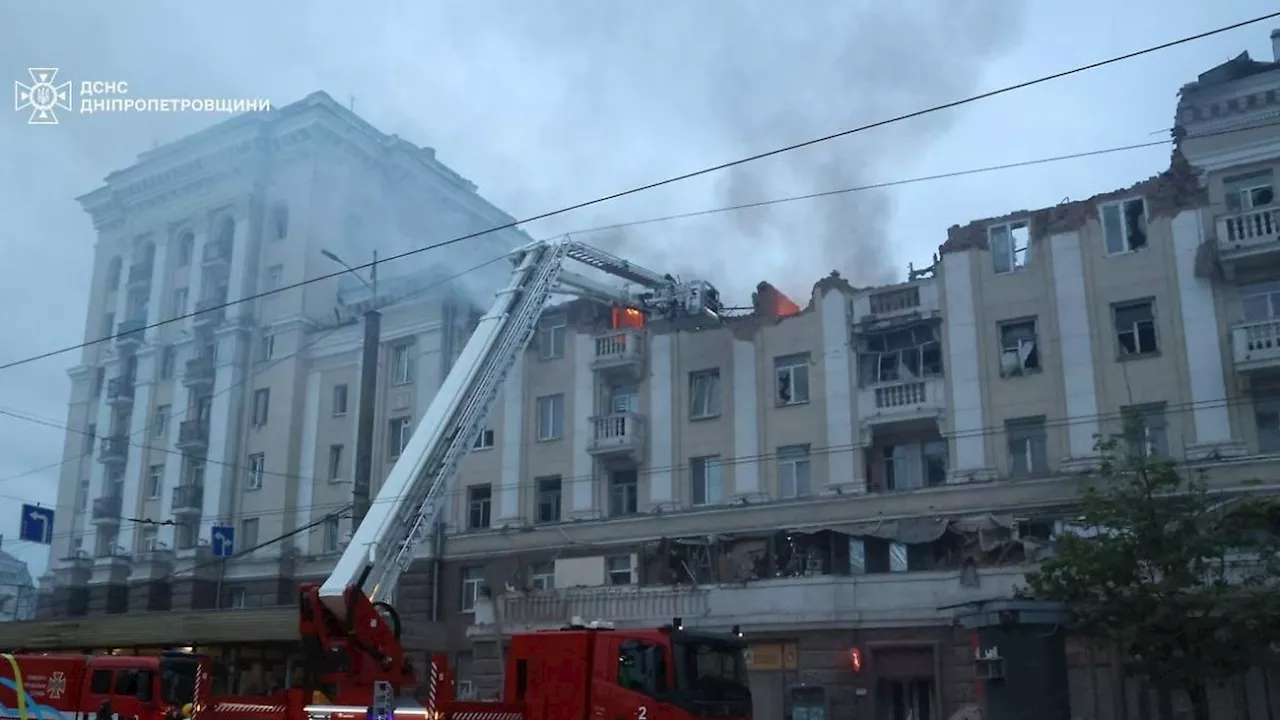 Flugabwehr wieder mit Problemen: Russische Angriffe töten viele Menschen in Dnipropetrowsk