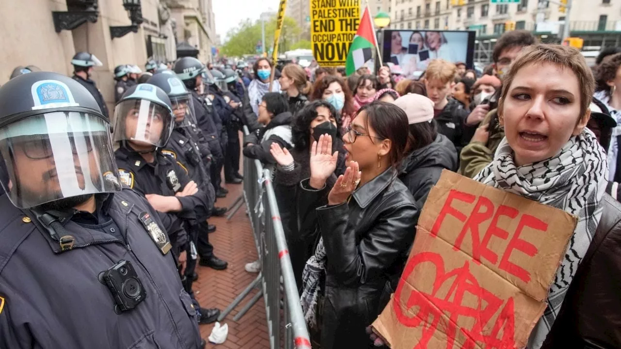 Policía de NY arresta a más de 100 manifestantes propalestinos en la Universidad de Columbia