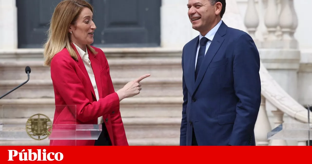 Metsola apela ao voto nas europeias e pede aos portugueses que “não cedam ao cinismo fácil”