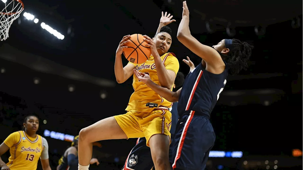 USC Women's Basketball: JuJu Watkins Receives Freshman of the Year Trophy