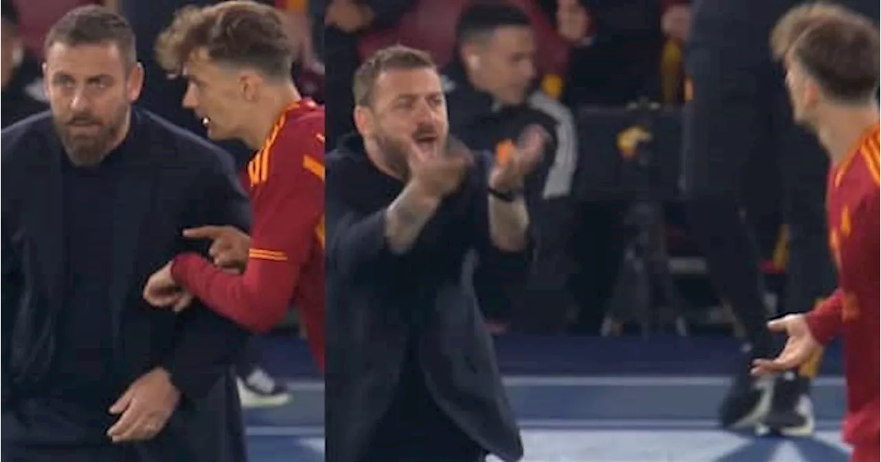 De Rossi-Llorente, la scena dello sfogo durante Roma-Milan è già un cult