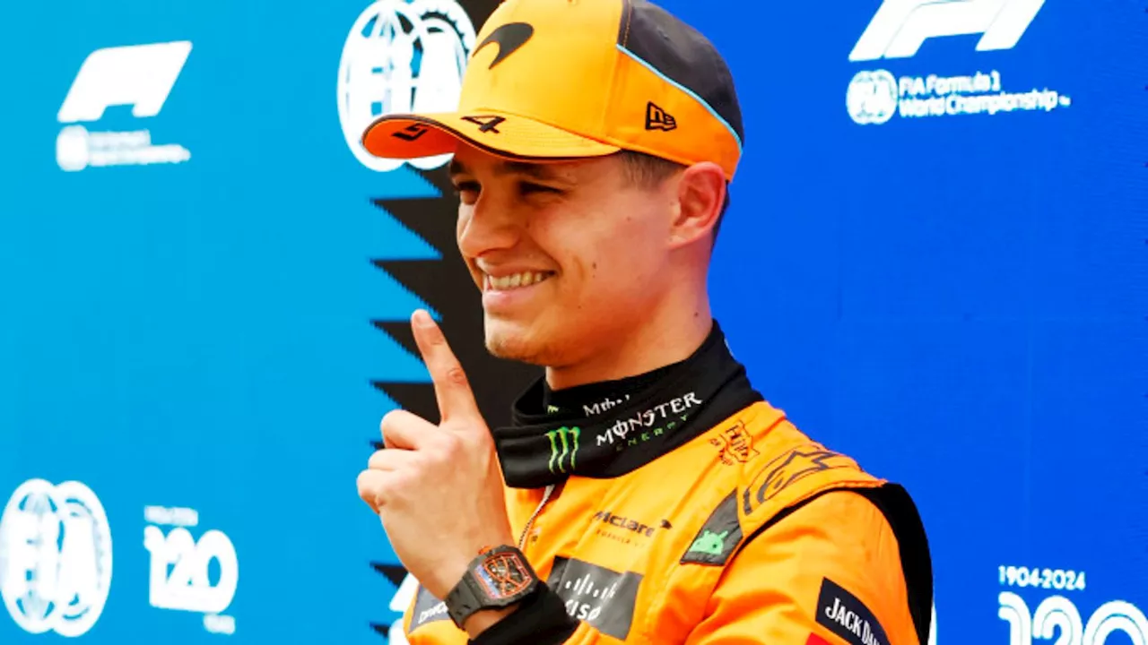 Chinese GP Sprint Qualifying: Lando Norris beats Lewis Hamilton to pole in dramatic wet finale