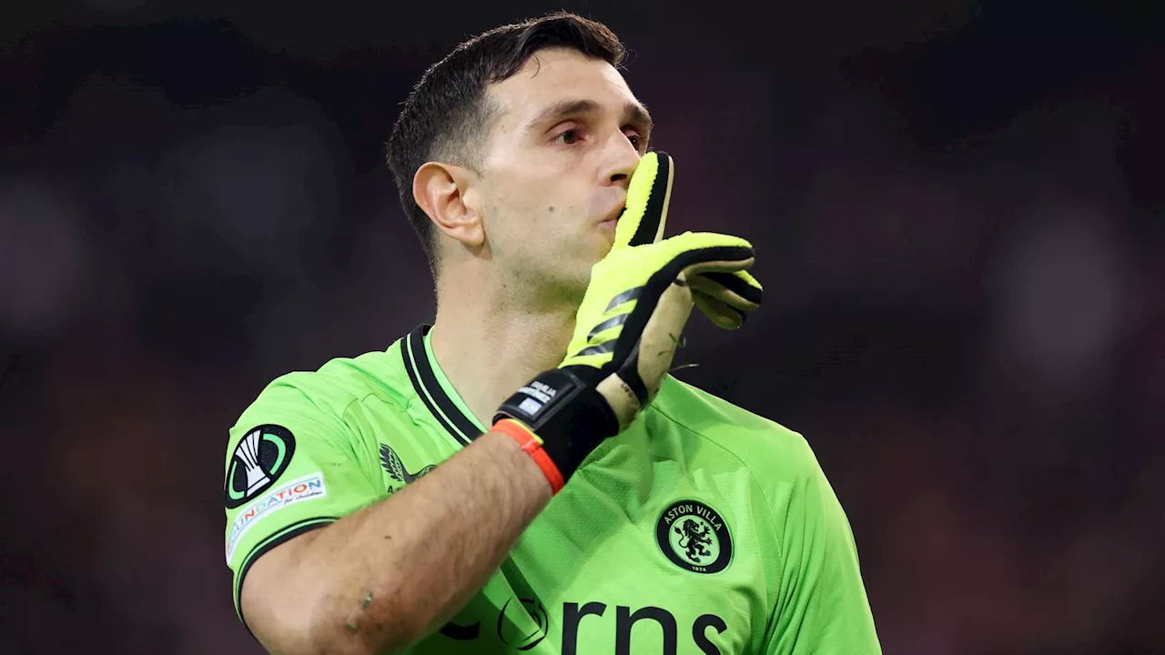 Emi Martinez: Aston Villa goalkeeper suspended following yellow card drama in Europa Conference League