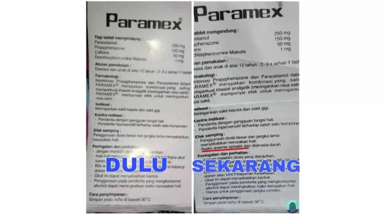 Apa Benar Paramex Berisiko Anemia Aplastik, Penyakit Mendiang Babe Cabita? Begini Penjelasannya