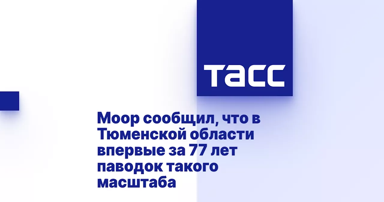 Моор сообщил, что в Тюменской области впервые за 77 лет паводок такого масштаба