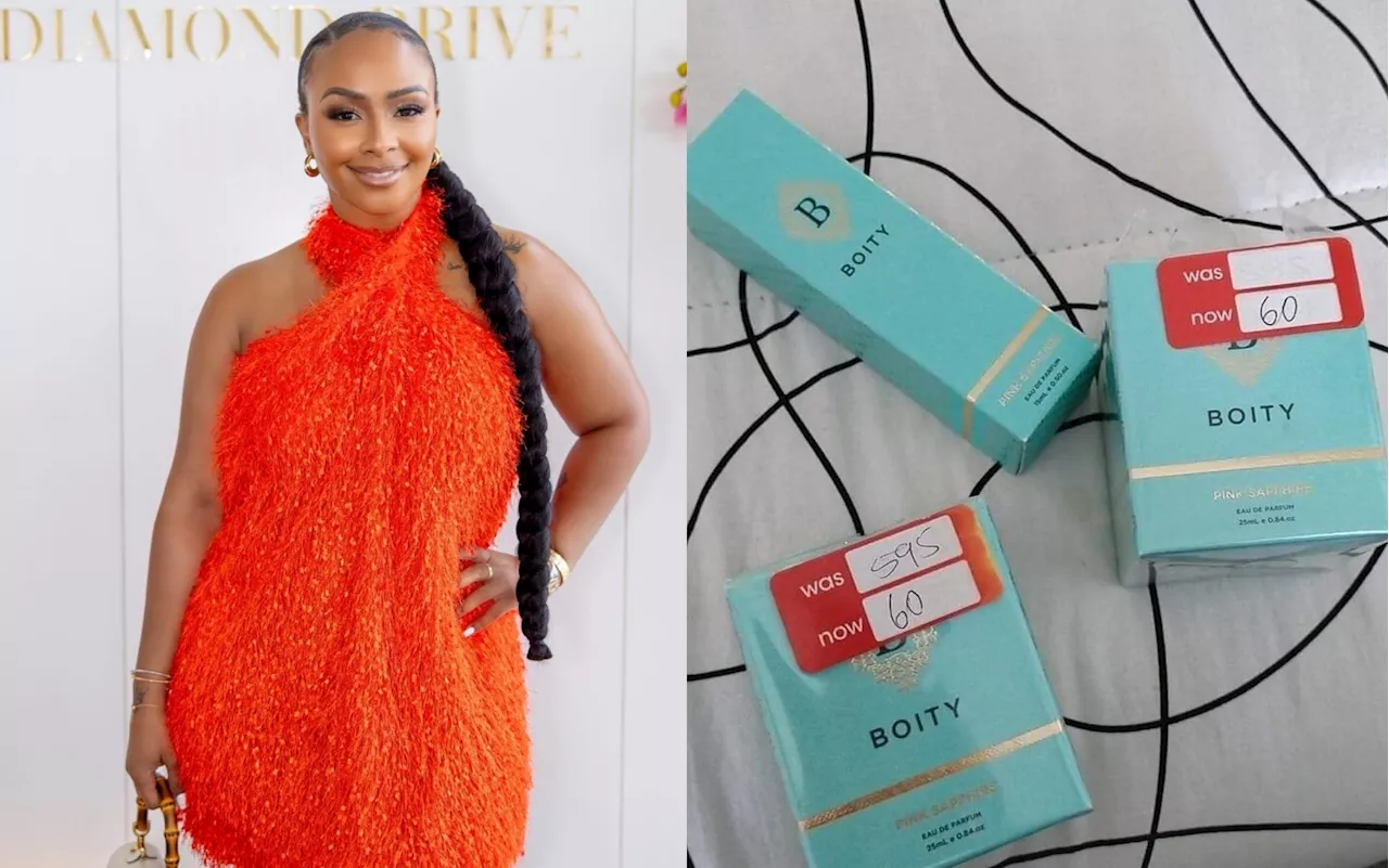 From R595 to R60: Boity addresses drastic price drop on her perfume line