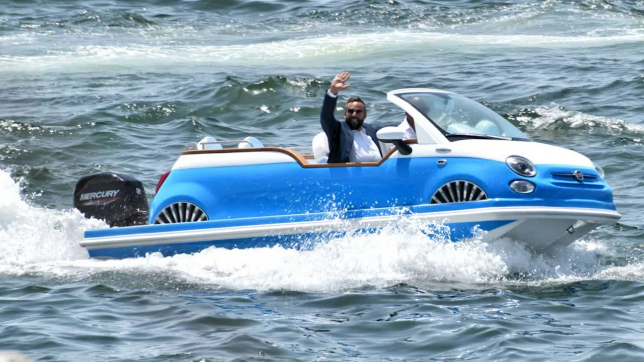 Inside retro Fiat-style boat couples can rent for romantic proposals at £1,000 a go