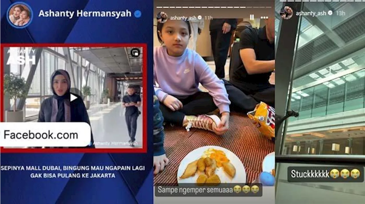 Keluarga Anang Hermansyah Terjebak Banjir di Dubai, Belum Pulang, Ashanty Pajang Foto Arsy Ngemper