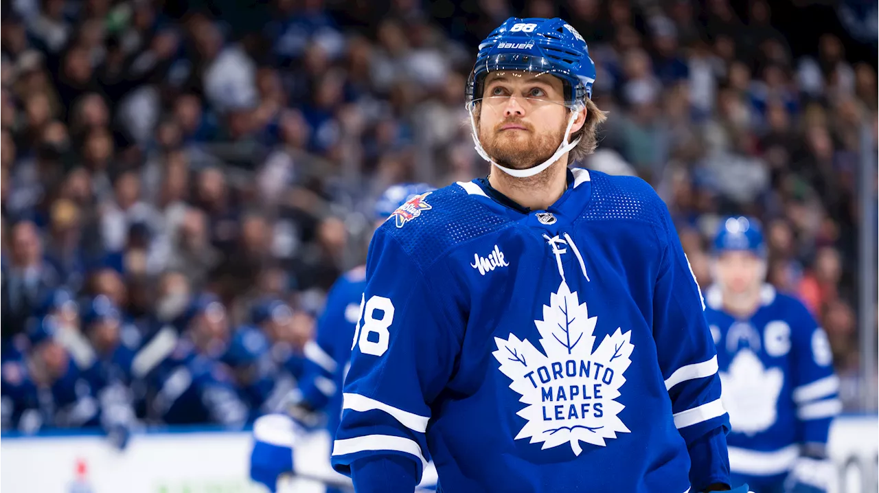 Nylander absent from Maple Leafs' skate; Brodie projects as a scratch