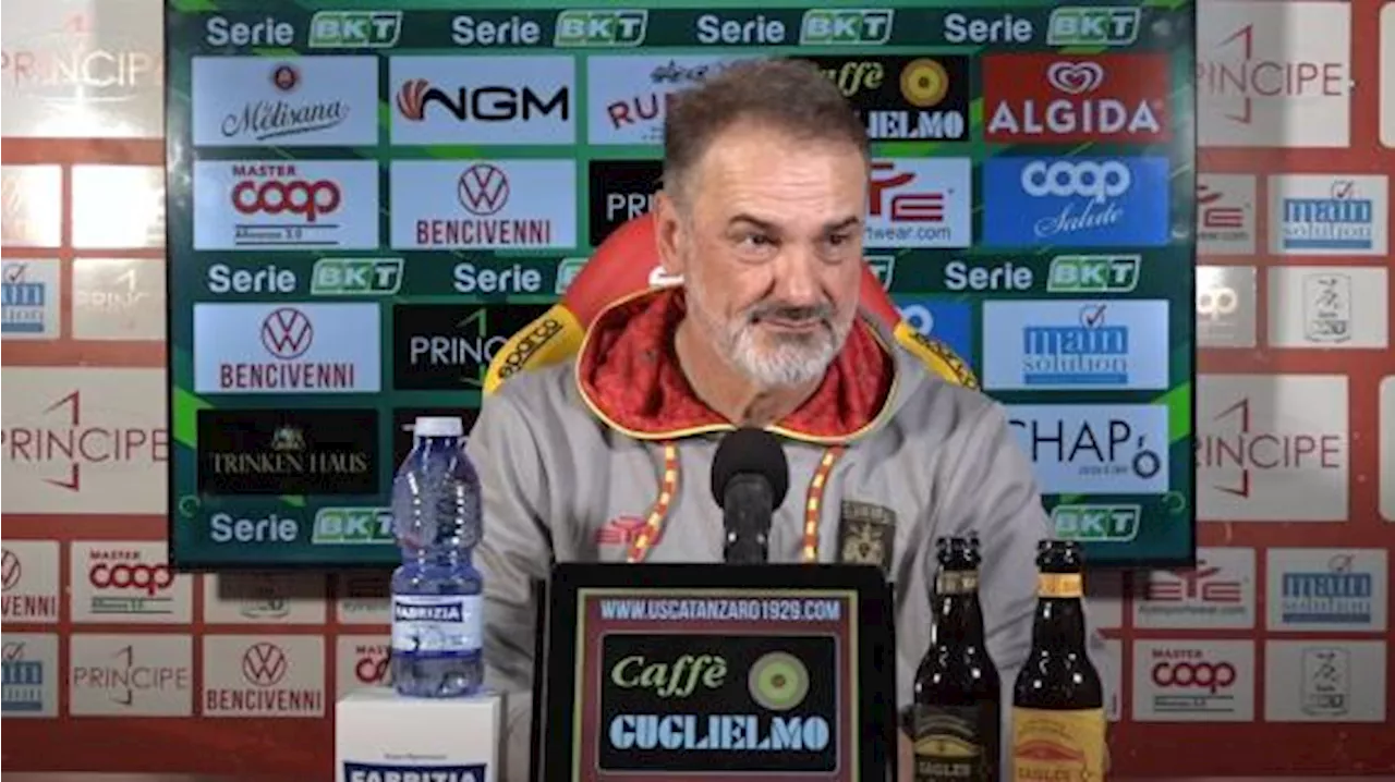 Catanzaro, Vivarini: 'Con la Cremonese per capire se possiamo ambire a qualcosa di grande'