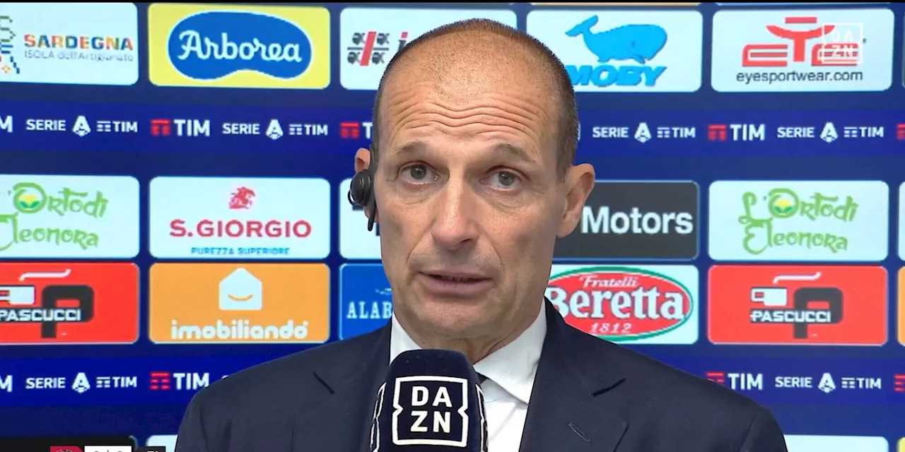 Allegri: 'All'intervallo dovevo cambiarli tutti, dovevo cambiarmi anche io'