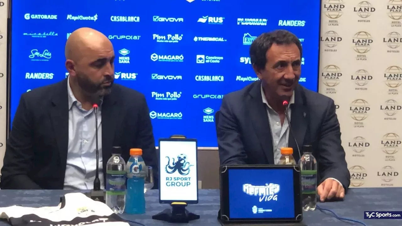 Marcelo Méndez fue presentado como nuevo DT de Gimnasia