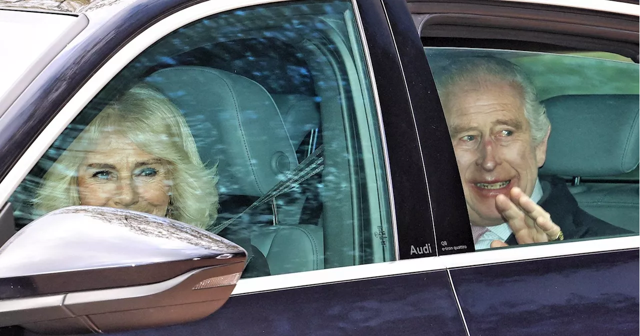 King Charles III and Queen Camilla Spotted in Car