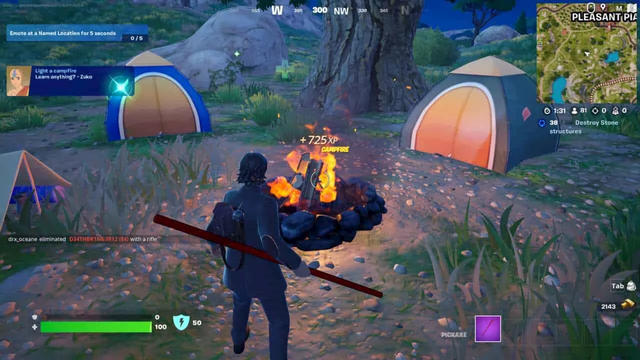 Fortnite campfire locations – every campfire in Fire Chakra quest