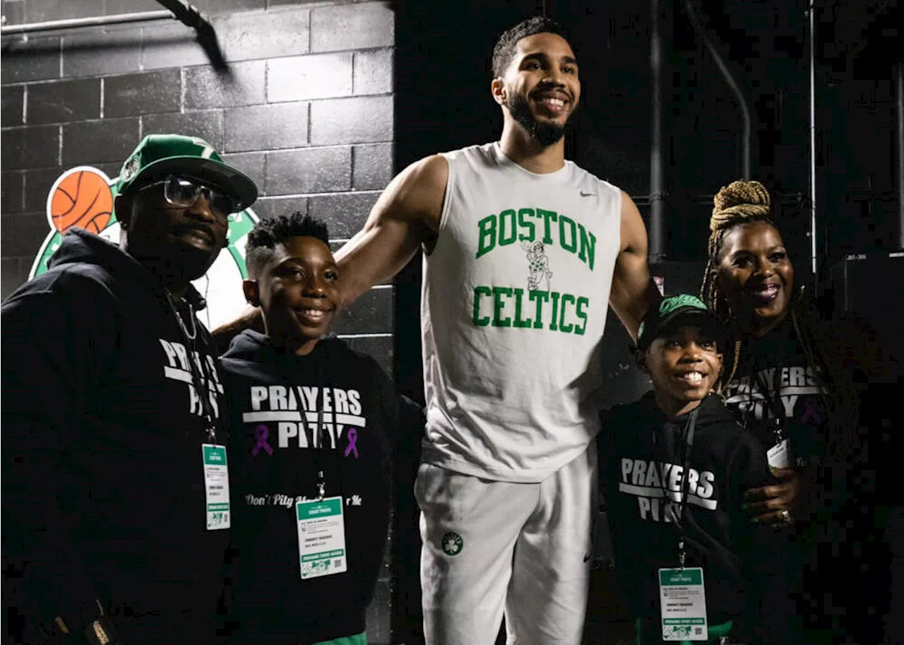 Dorchester boy gets a Celtics Make-A-Wish granted meeting Jayson Tatum