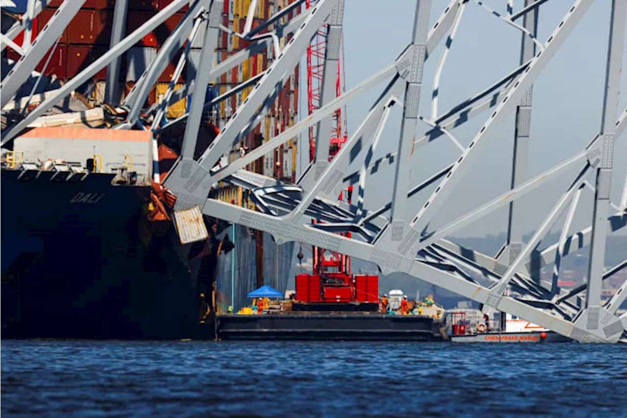 Crews turn sights to removing debris from ship's deck in Baltimore bridge collapse cleanup