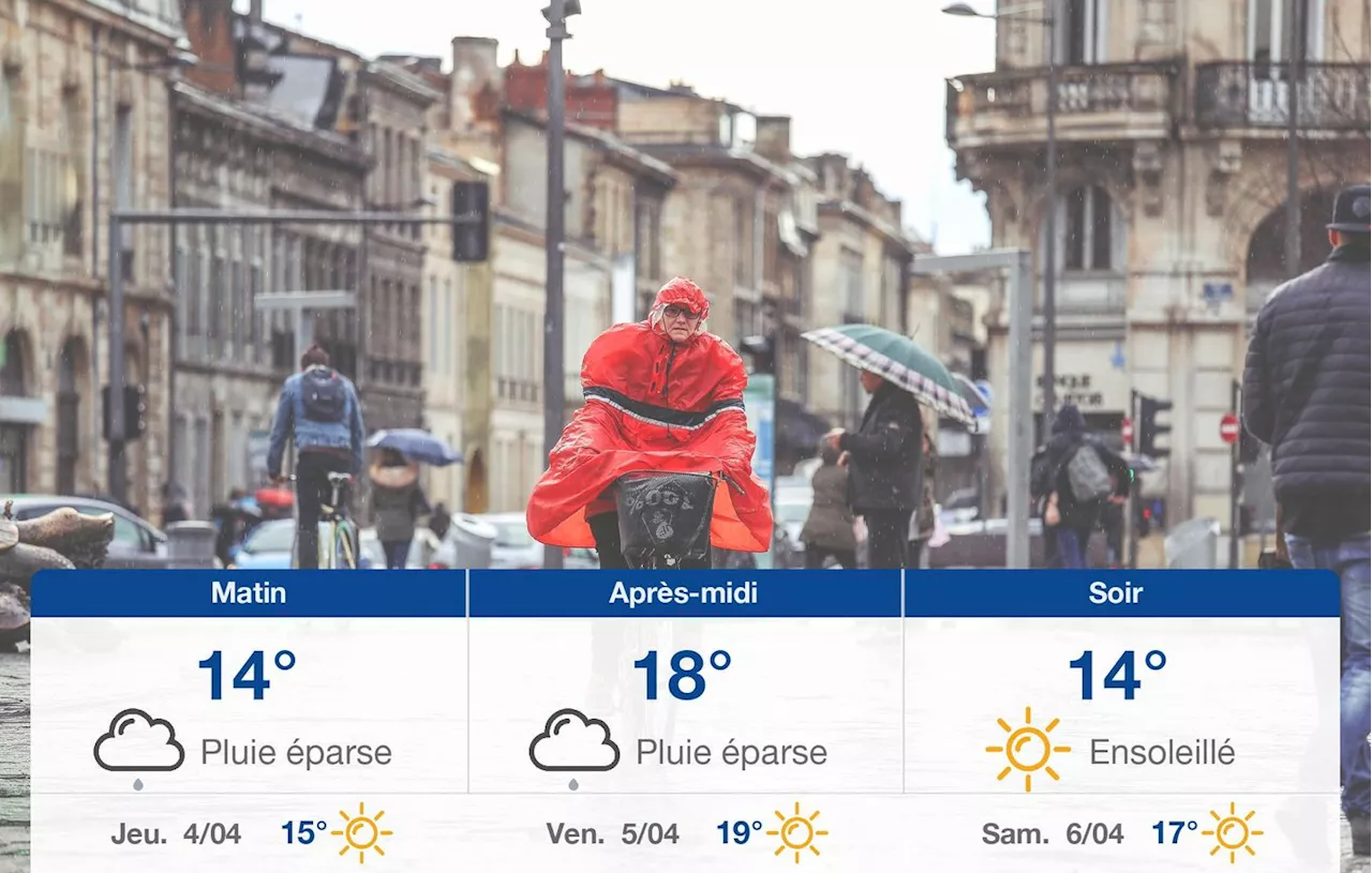 Météo Bordeaux: prévisions du mercredi 3 avril 2024