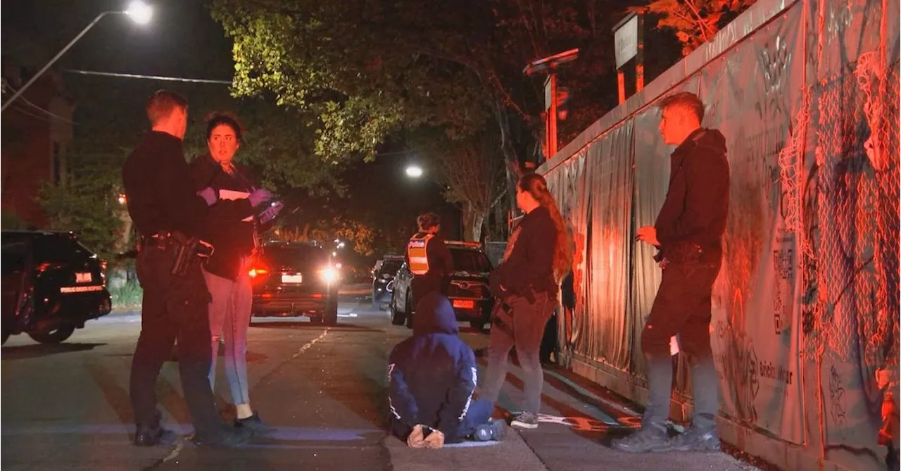 Police car rammed in Melbourne vehicle pursuit, five teenagers arrested