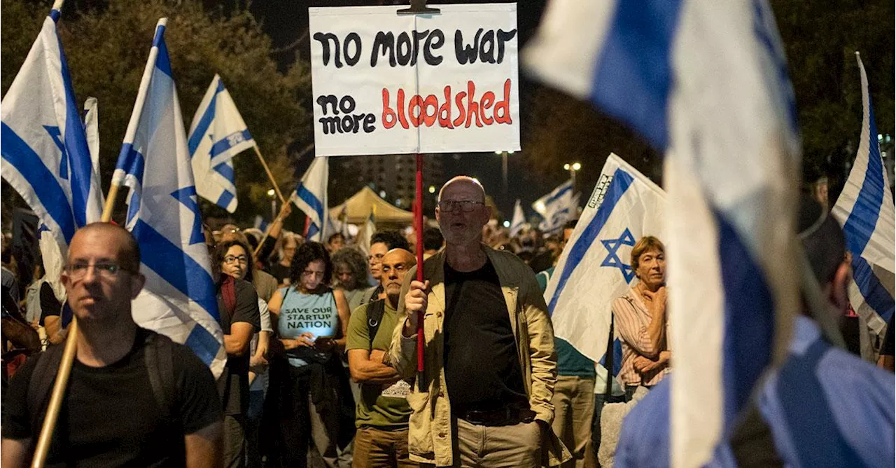 Demonstration mot Netanyahu i Israel