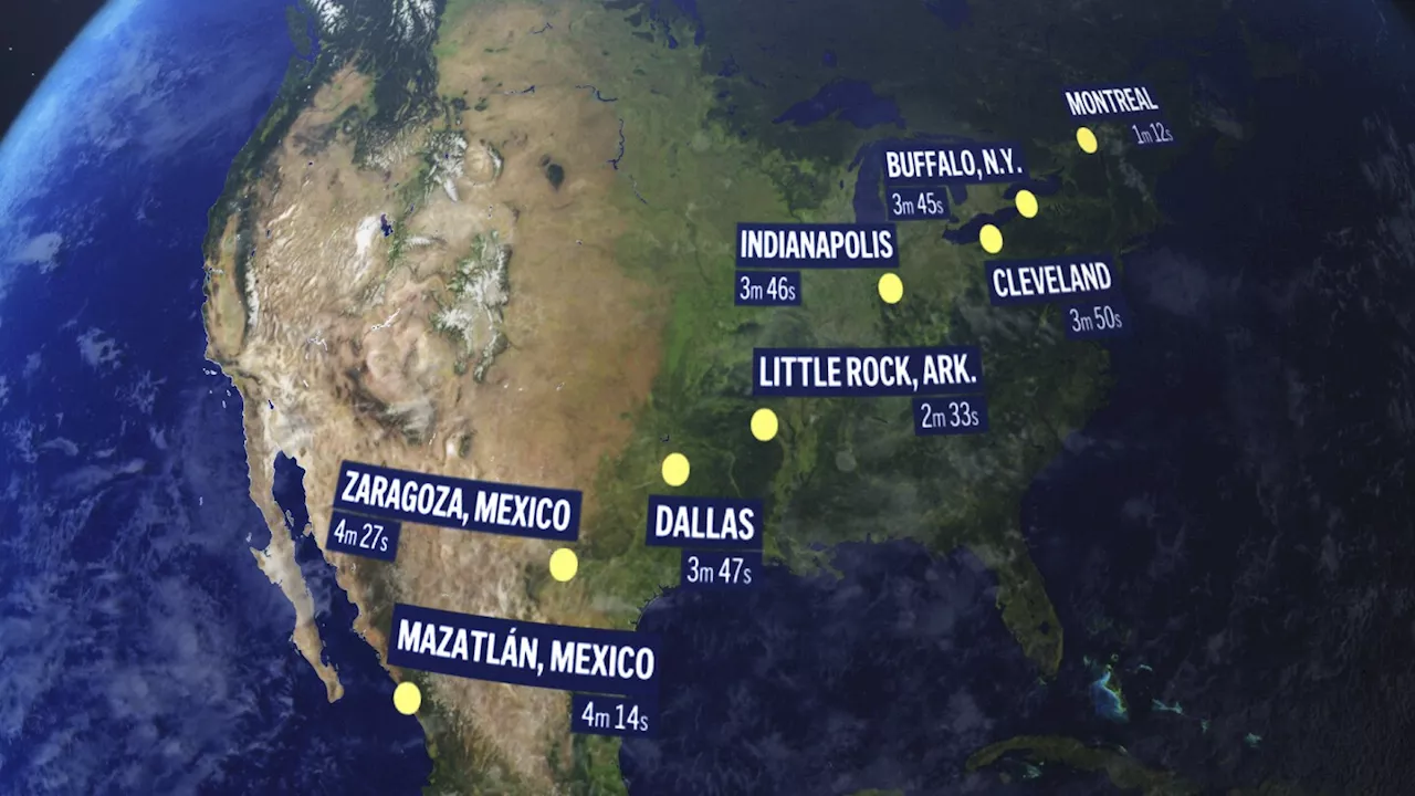 What to know about next week's total solar eclipse in the US, Mexico and Canada