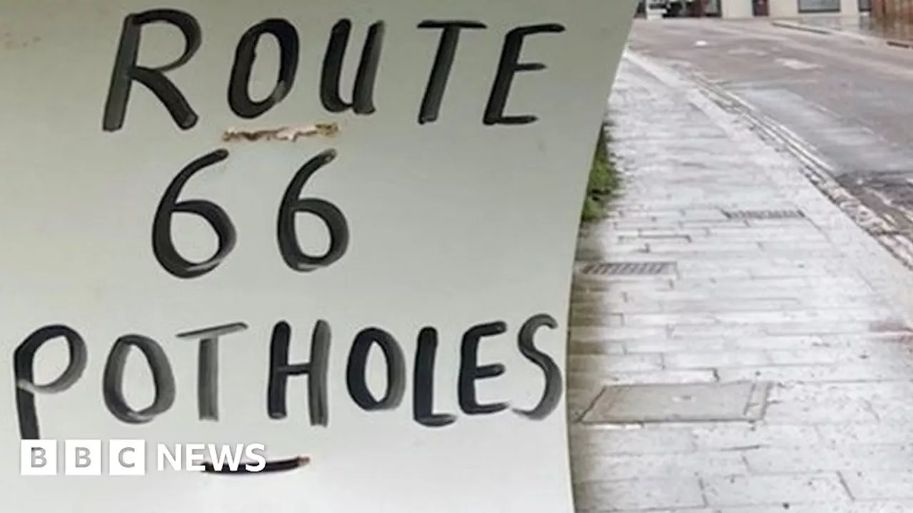 The pothole signs that put Daventry in the spotlight