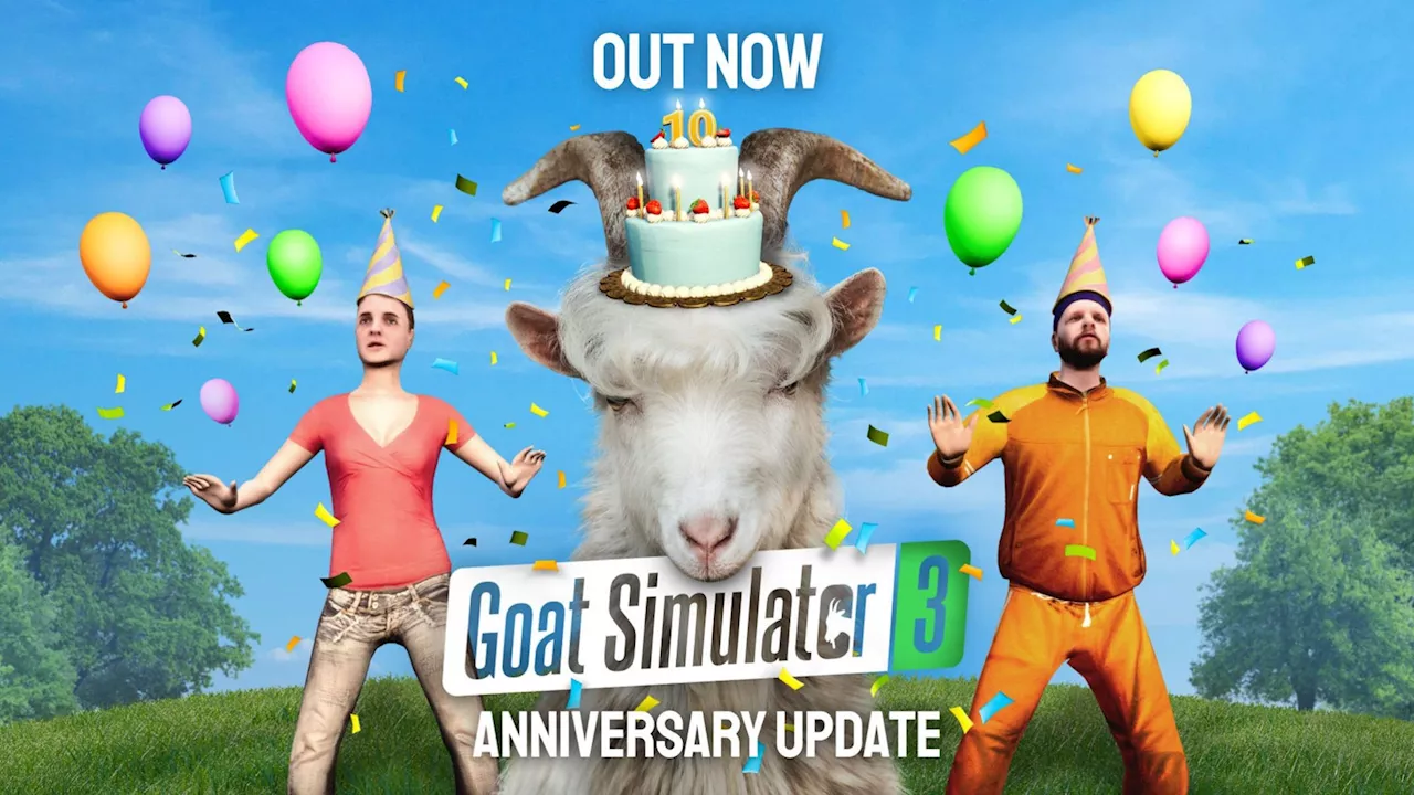 Goat Simulator 3 Drops New 10th Anniversary Update