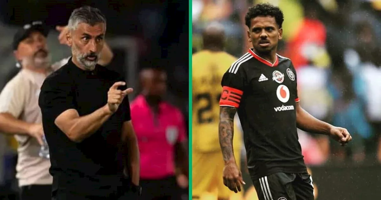 Orlando Pirates Coach José Riveiro Loses Patience With Injury-Prone Star Kermit Erasmus