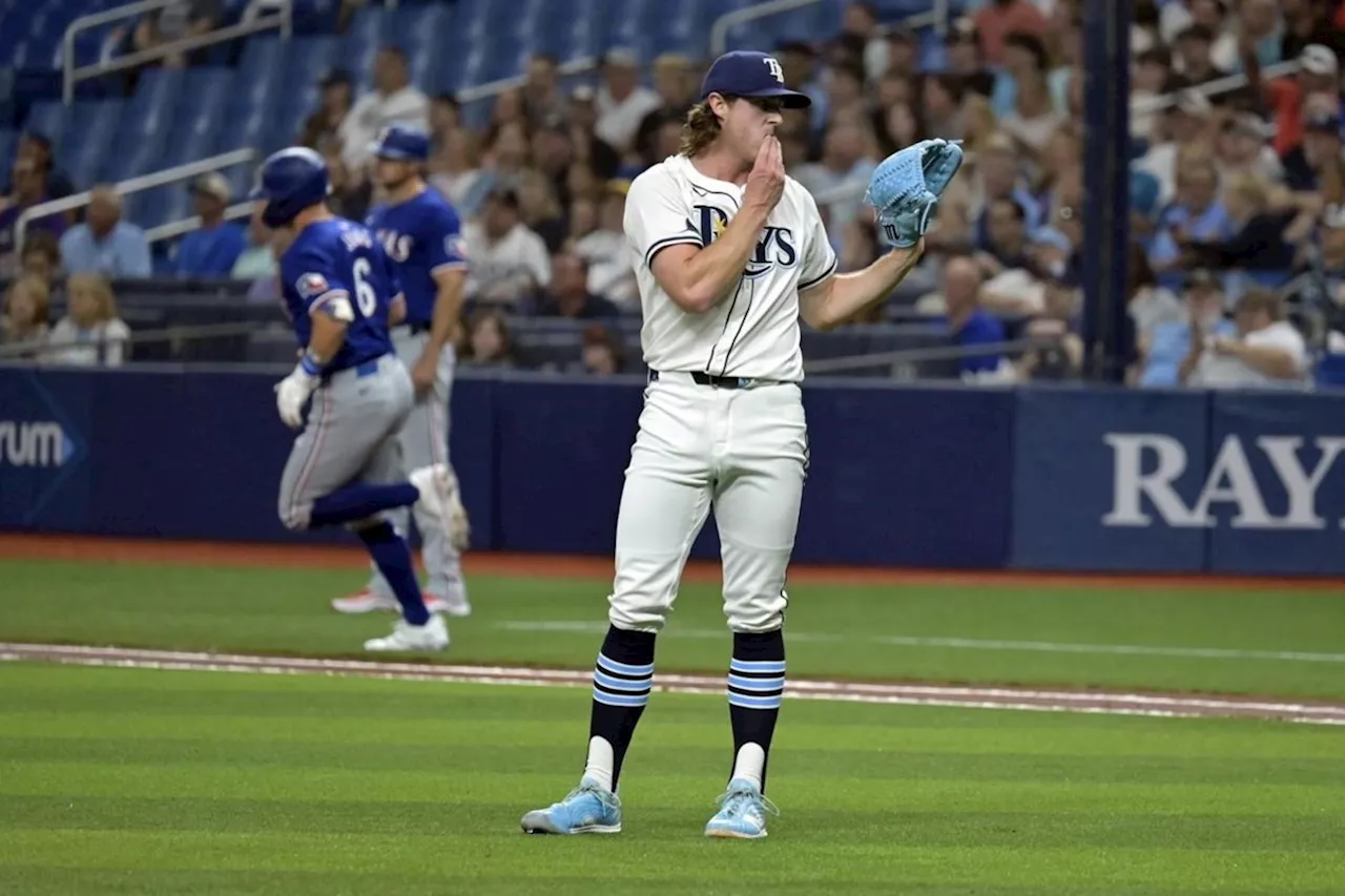 Josh Jung breaks his right wrist after homering, driving in 4 in Rangers' 9-3 win over Rays