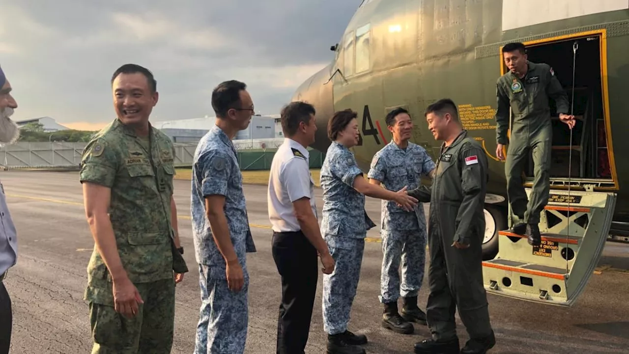 SAF team returns from Gaza airdrop mission after delivering supplies equivalent to over 59,000 meals