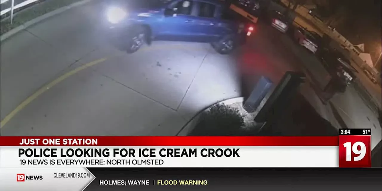 Ice cream crook caught on camera stealing from North Olmsted business