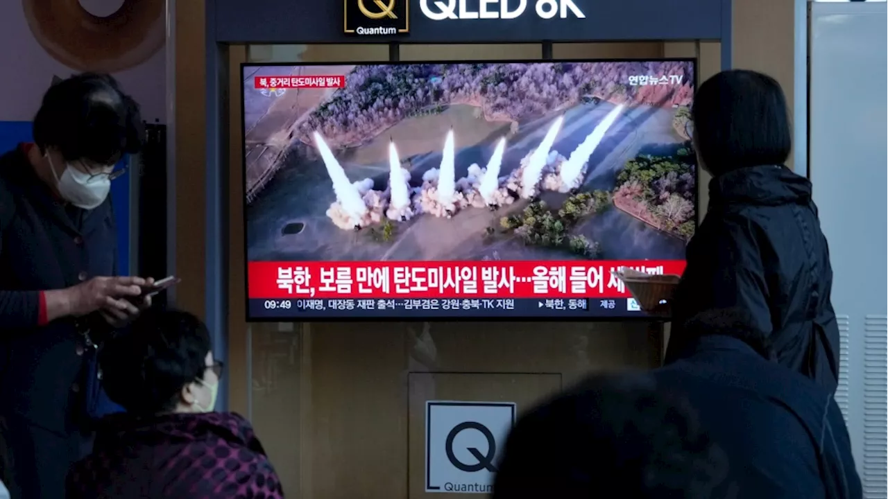 North Korea fires an intermediate-range missile into its eastern waters, South Korea says