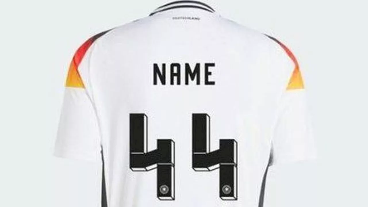 Adidas to redesign font for German national football team shirt after it was discovered number 44...