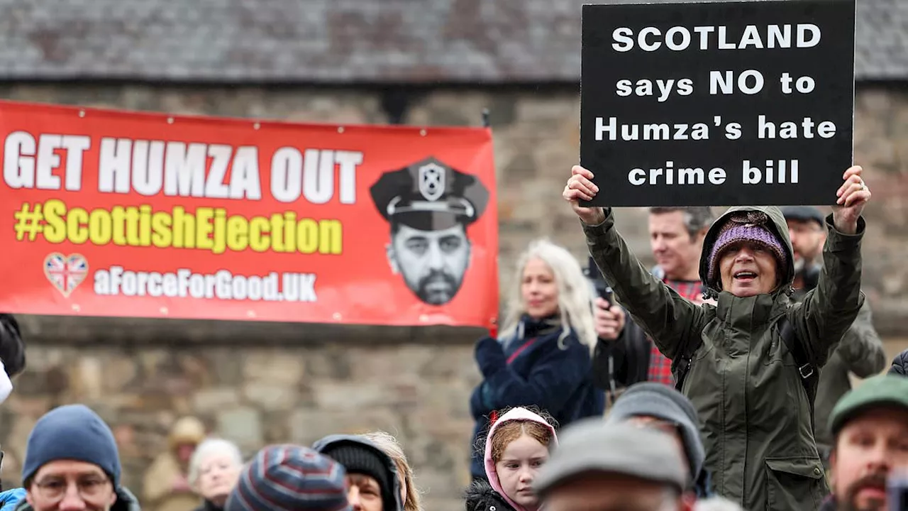 Protesters Rally Against Scotland's New Hate Crime Laws