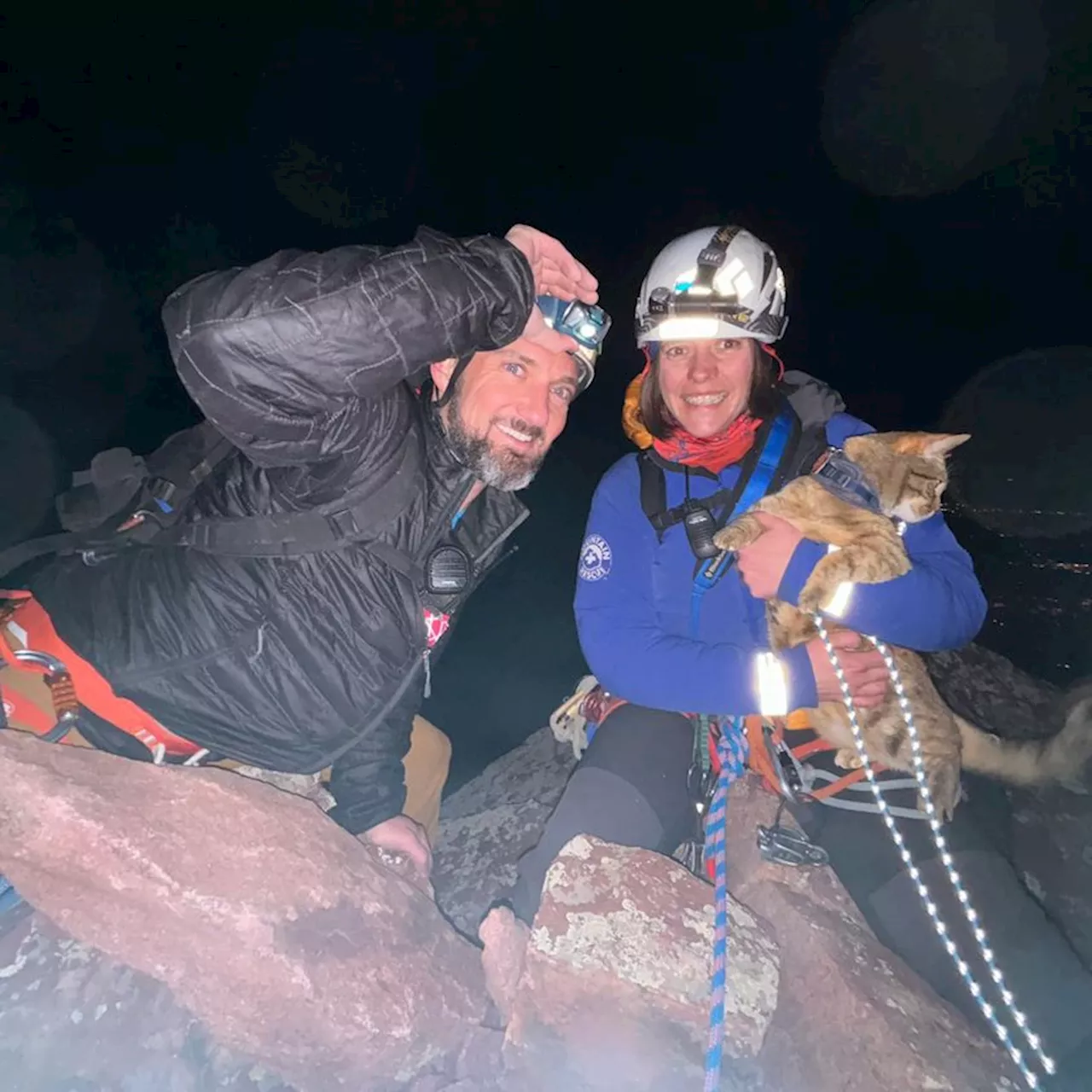 Climbers — and their cat — rescued from Boulder’s First Flatiron