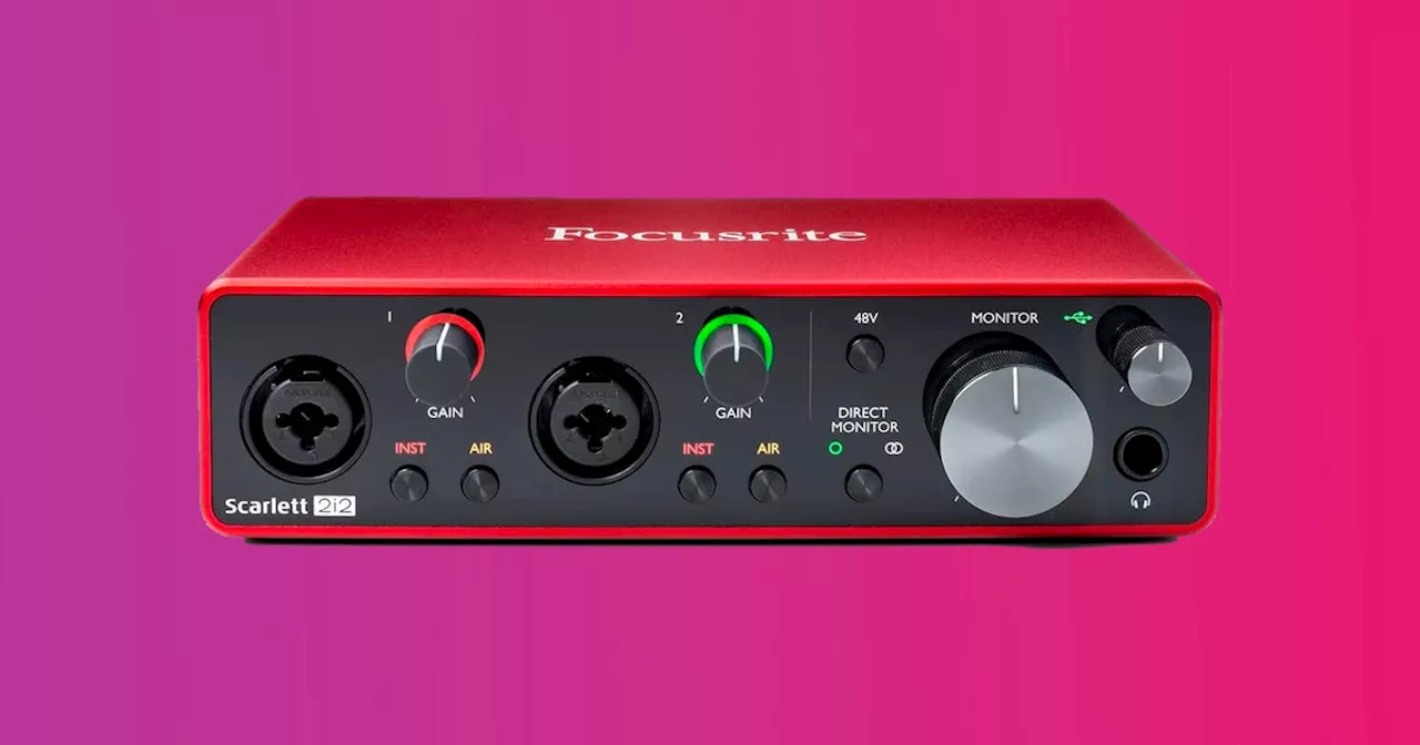 Get this Focusrite Scarlett 2i2 interface for £104 from Amazon right now