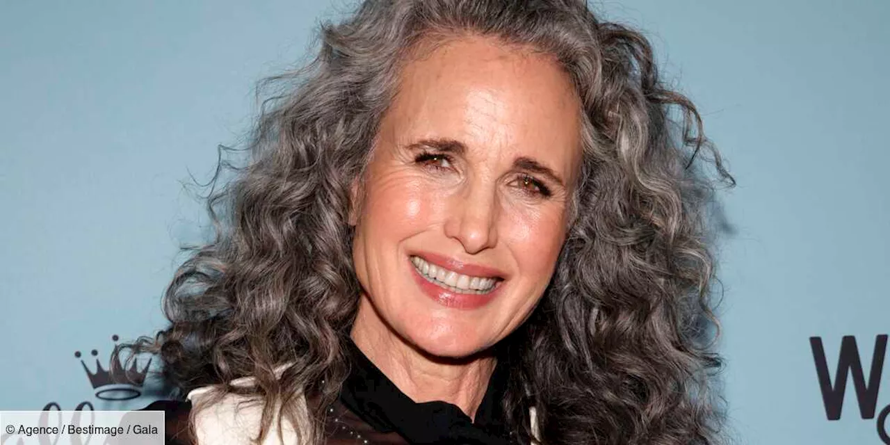 “Une belle couleur” : Andie MacDowell fière de ses cheveux gris, elle persiste et signe !