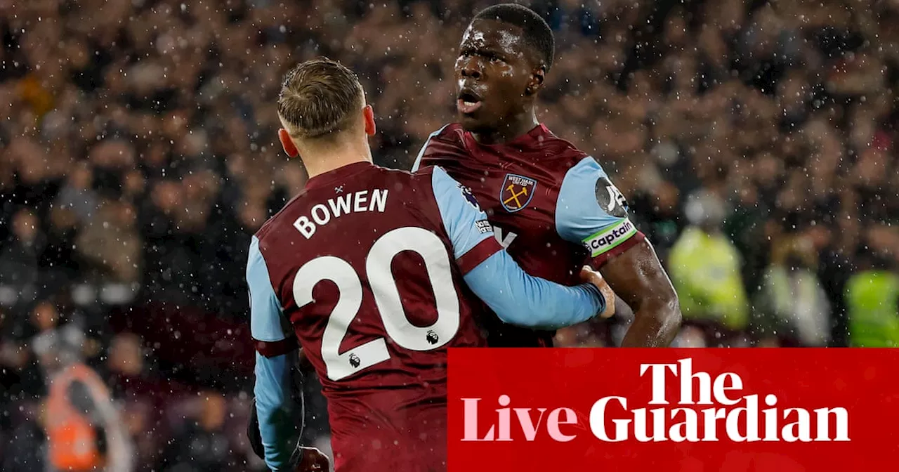 Kurt Zouma scores equaliser as West Ham and Spurs draw