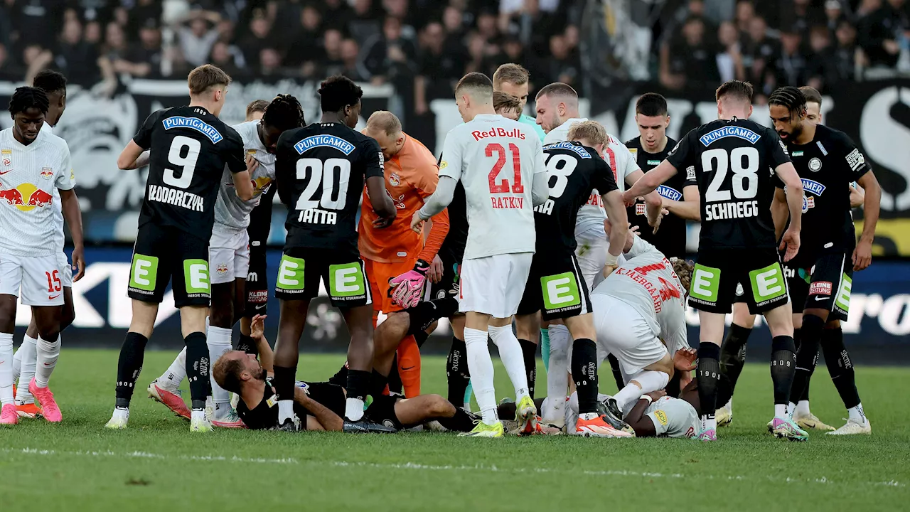 Strafen nach wilden Szenen beim Top-Spiel Sturm gegen Salzburg bekannt