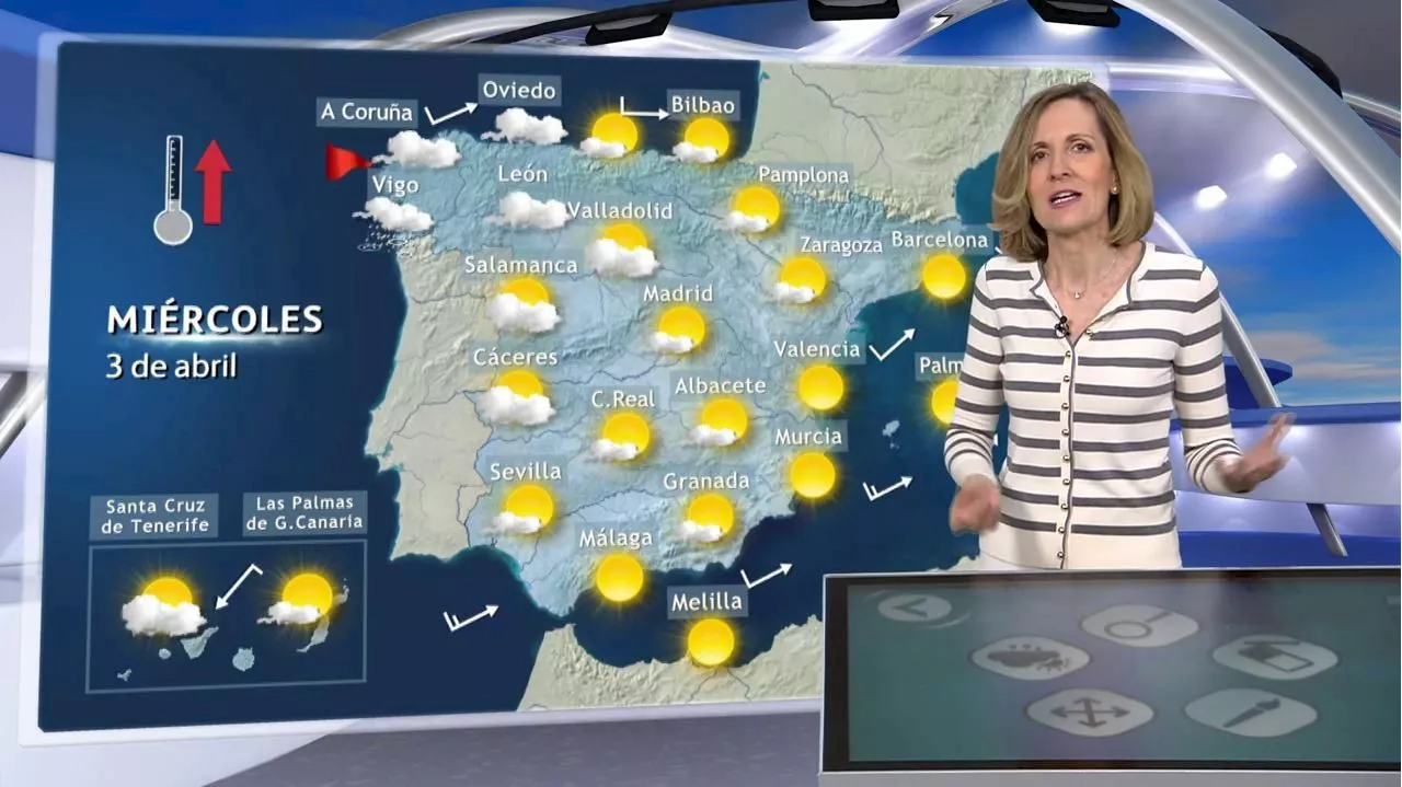 La previsión del tiempo para el miércoles