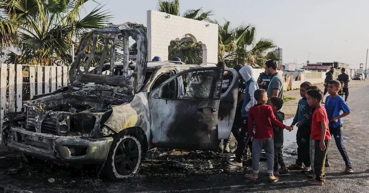 British national among seven aid workers killed in Israeli air strike in Gaza