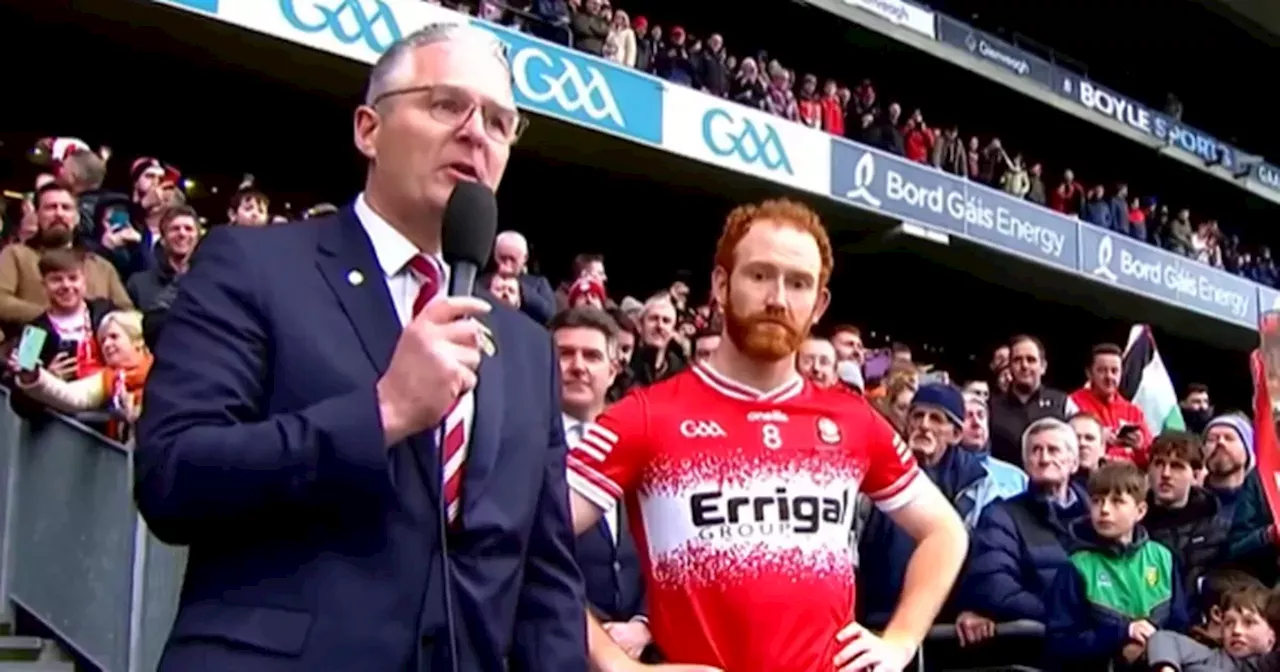 GAA President Jarlath Burns praised for passionate speech after league final