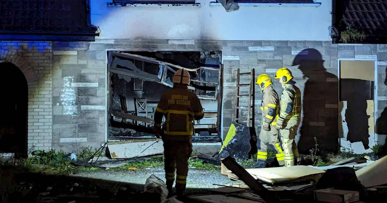 Two people hospitalised after blaze tears through Dublin home