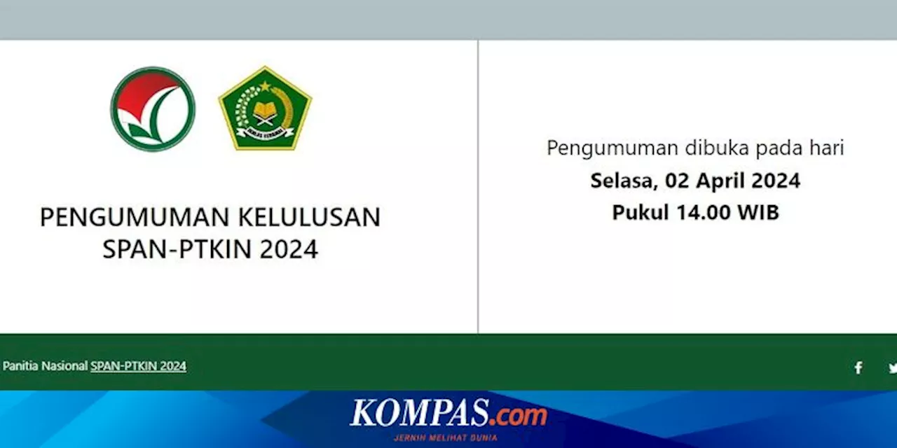 Hari Ini Pengumuman SPAN PTKIN 2024, Klik pengumuman-span.ptkin.ac.id