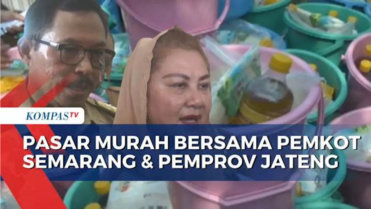 Tekan Inflasi Jelang Lebaran, Pemkot Semarang dan Pemprov Jateng Gelar Pasar Murah