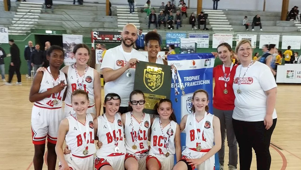 Les jeunes basketteuses de L’Isle-Jourdain championnes du Gers